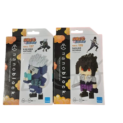 Lot de 2 boîtes de nanoblock "Naruto Shippuden" - Kawada - Bon état sur Label Emmaüs
